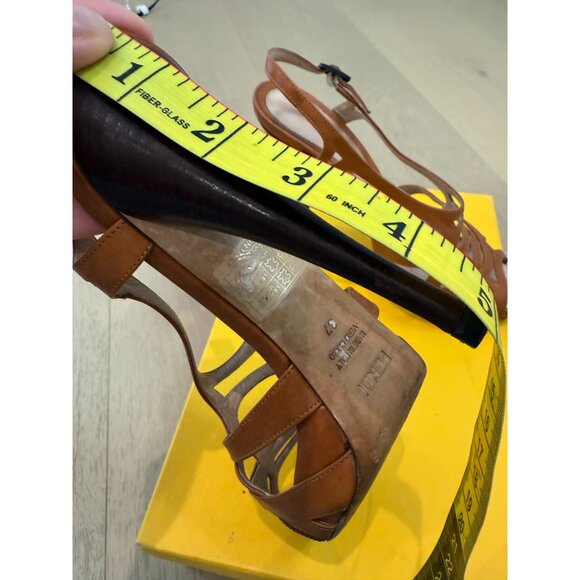 Women's Fendi Spuntata Cuoietto Scotch Caged High Heel Sandals, size EU size 37 - Picture 8 of 13